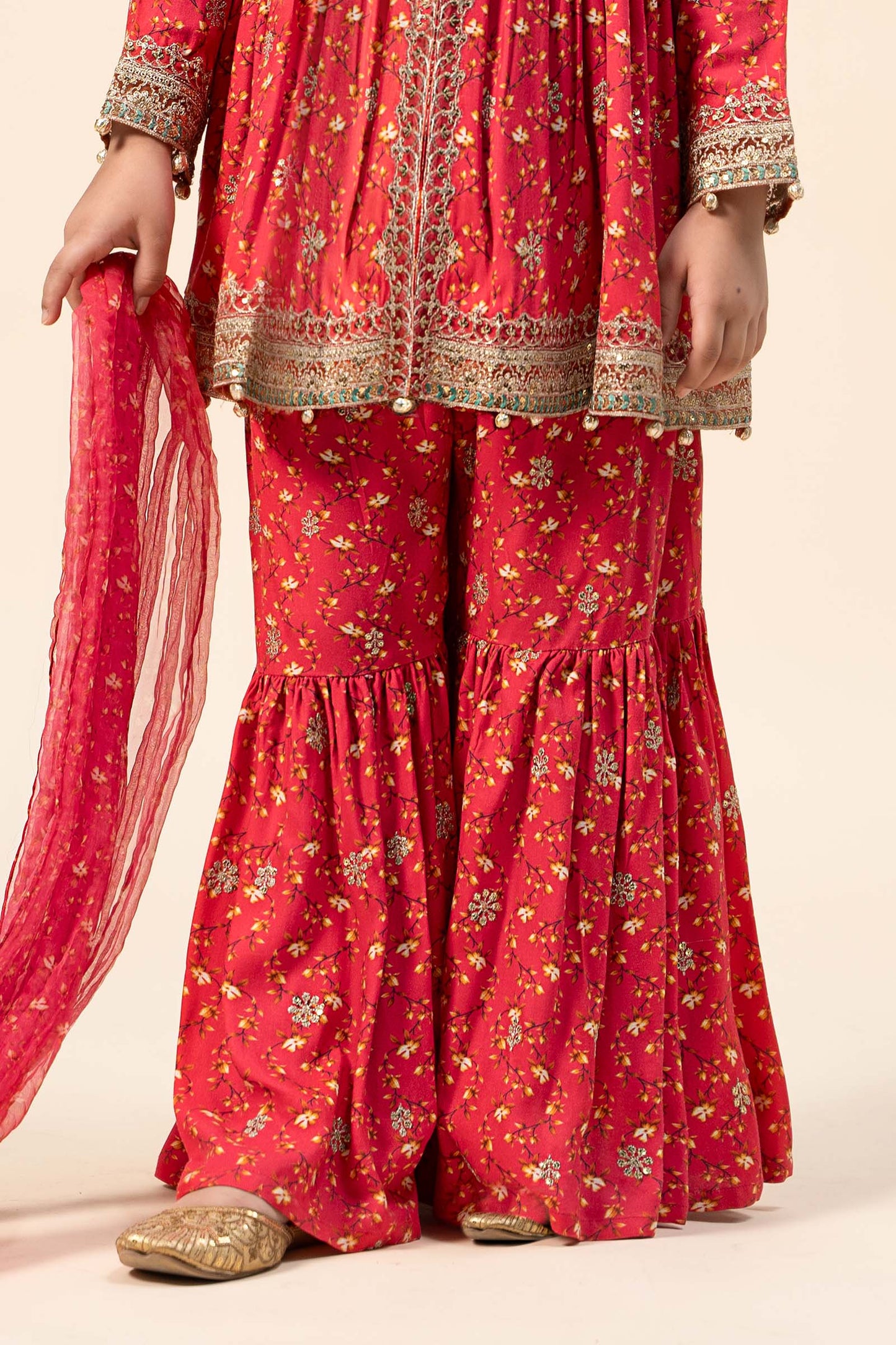 Maria B | 3 Piece Embroidered Marina Twill Suit | MKD-W24-12