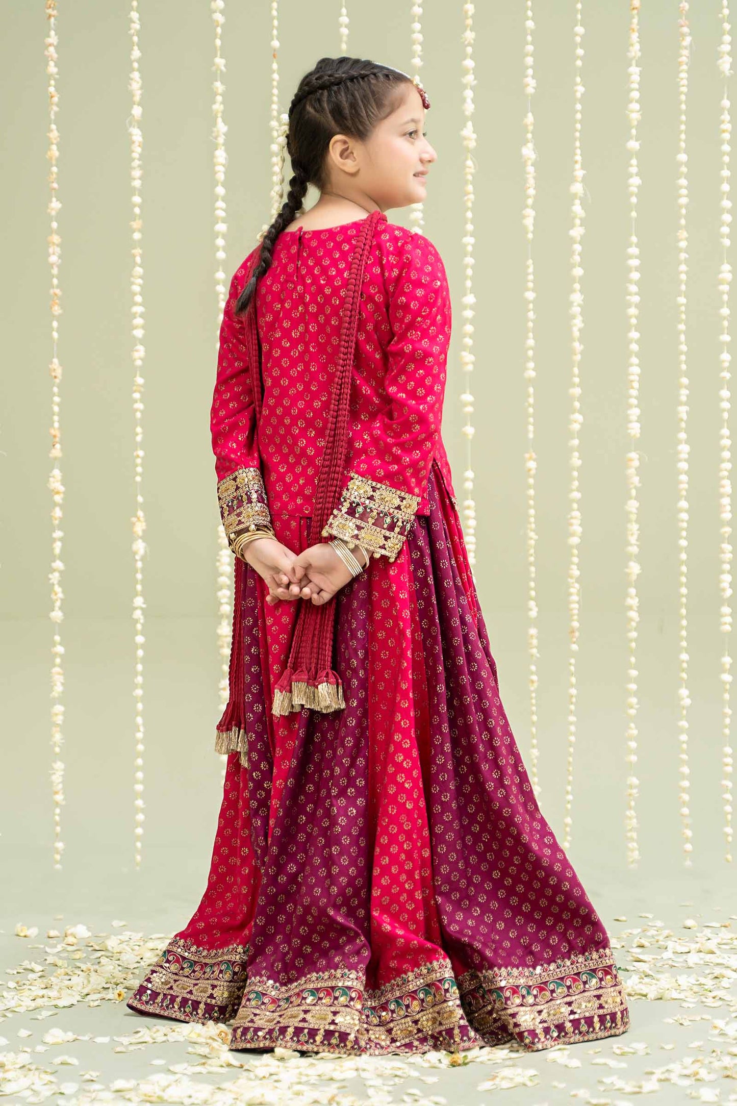 Maria B | 3 Piece Printed Linen Suit | MKD-W24-20 12-Oct Pink