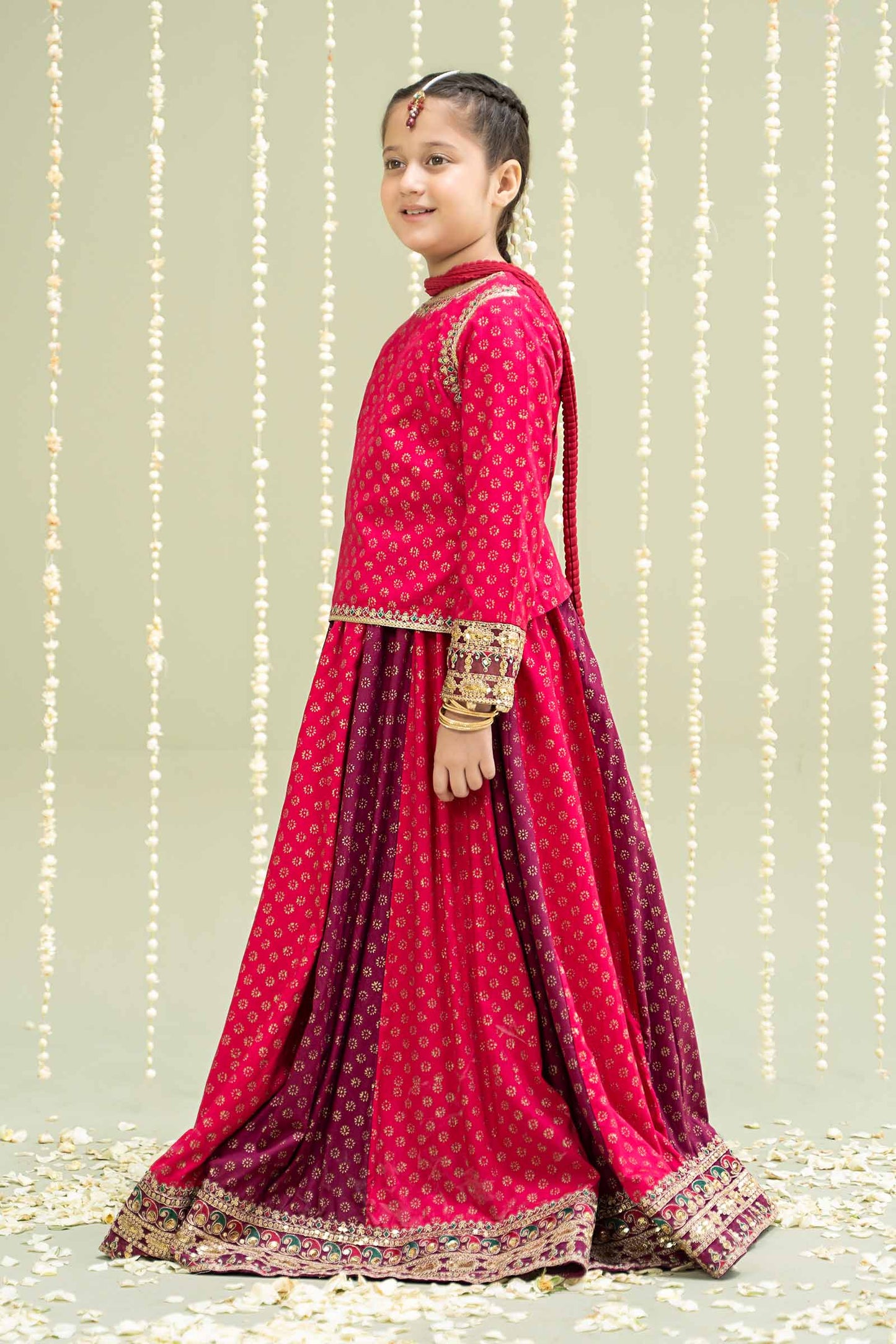 Maria B | 3 Piece Printed Linen Suit | MKD-W24-20 10-Aug Pink