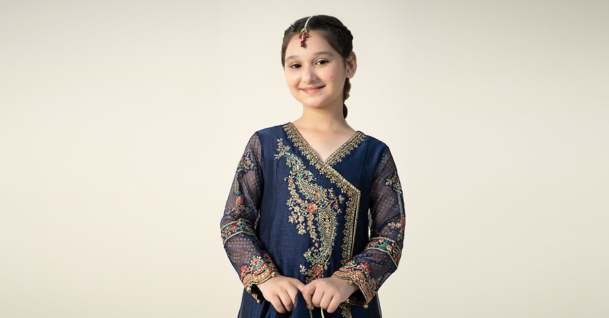 Maria B | 3 Piece Embroidered Paper Cotton Suit | MKD-W24-22