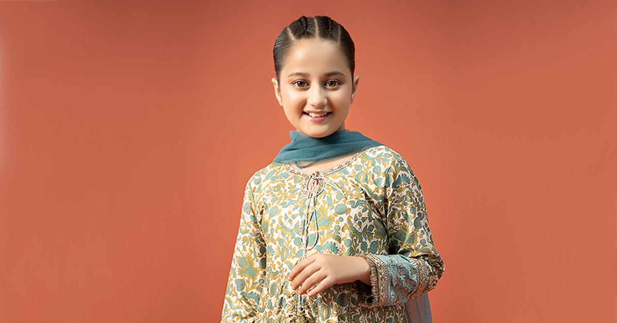 Maria B | 3 Piece Printed Linen Suit | MKD-W24-25 12-Oct White