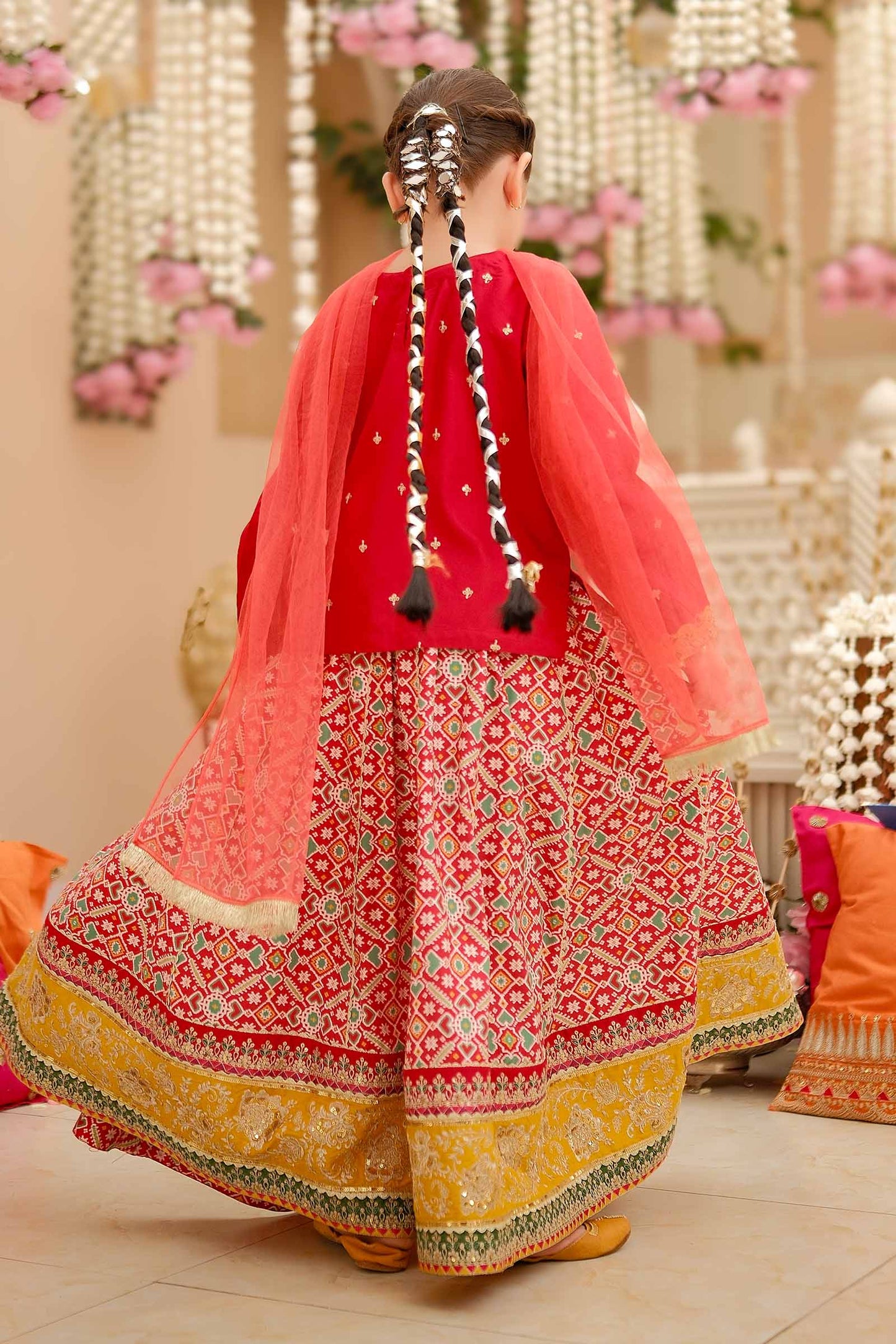 Maria B | 3 Piece Embroidered Linen Suit | MKD-W24-04 12-Oct Pink