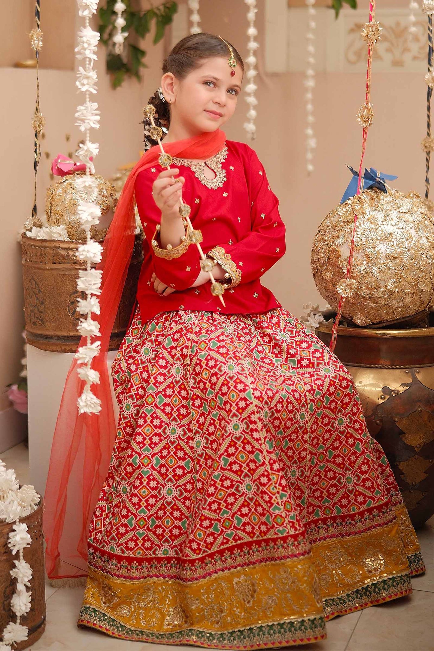 Maria B | 3 Piece Embroidered Linen Suit | MKD-W24-04 8-Jun Pink