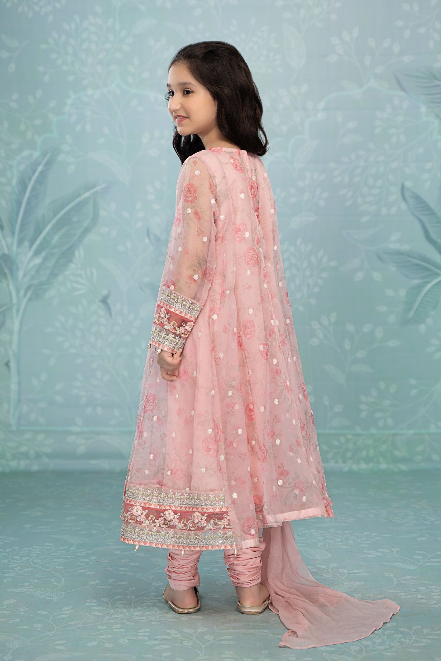 Maria B | 3 Piece Embroidered Lawn | MKS-EF23-03R1 10-Aug Pink