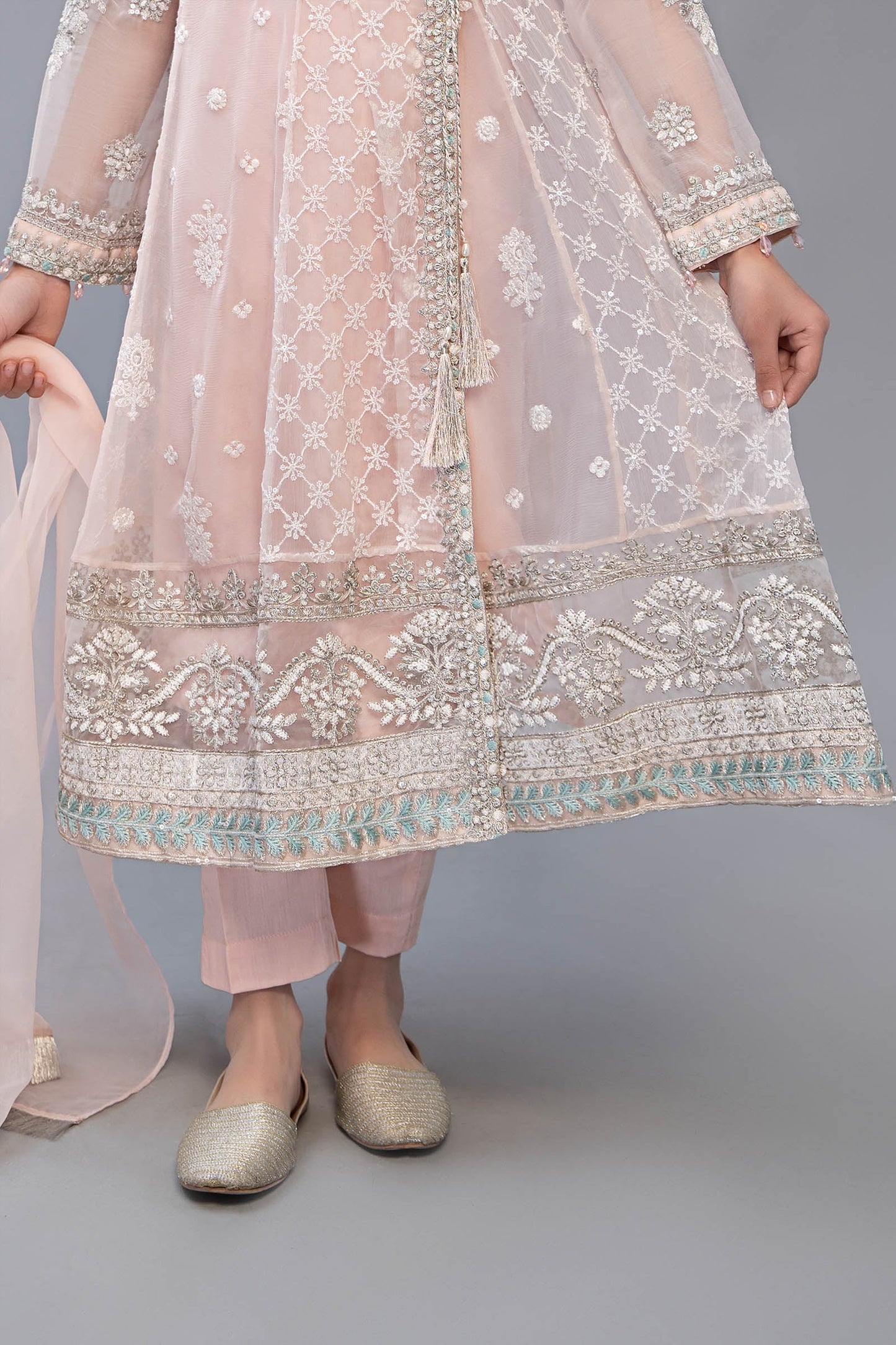 Maria B | 3 Piece Embroidered Suit | MKS-EF23-32R1 12-Oct Pink