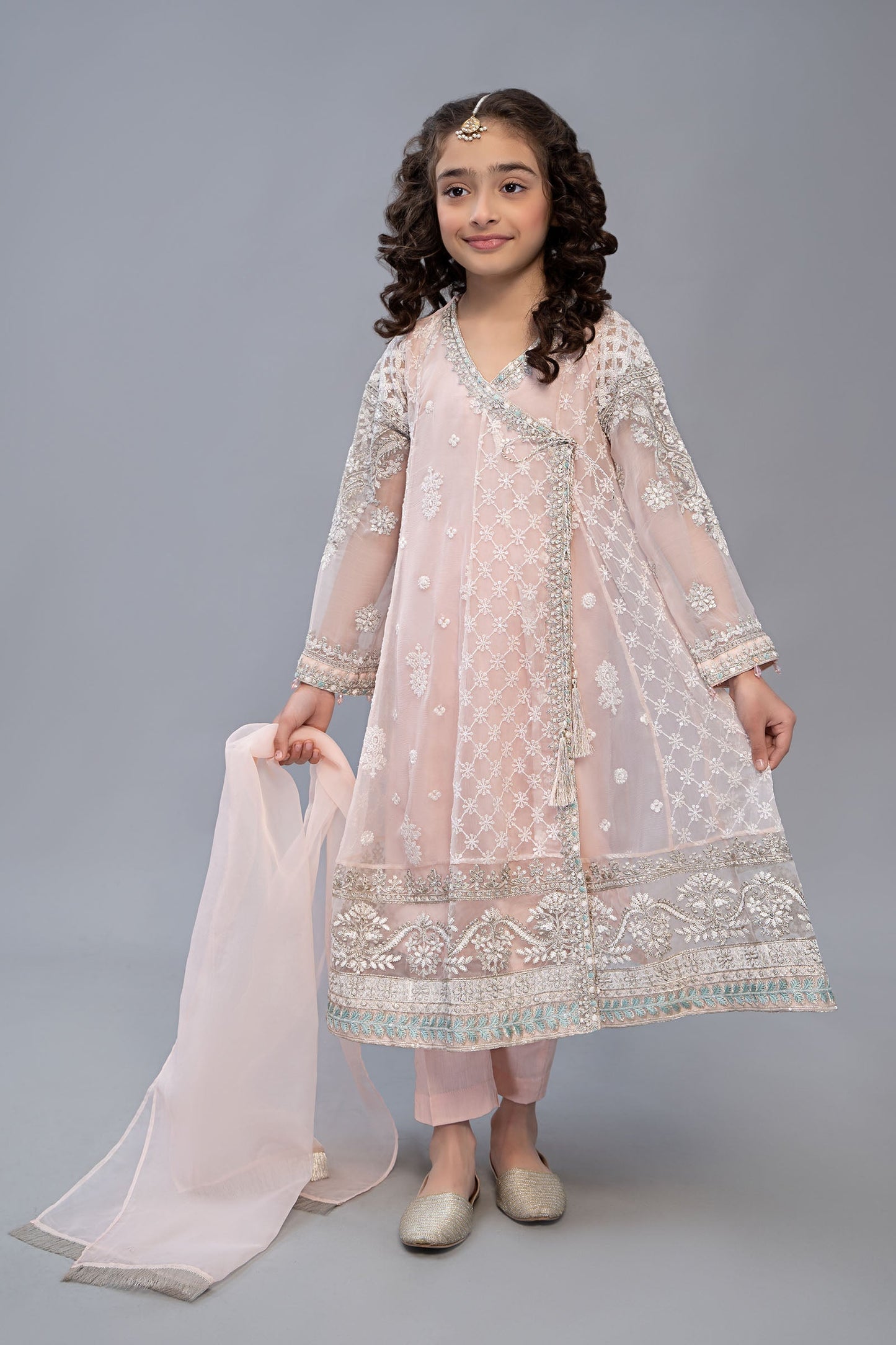 Maria B | 3 Piece Embroidered Suit | MKS-EF23-32R1 4-Feb Pink