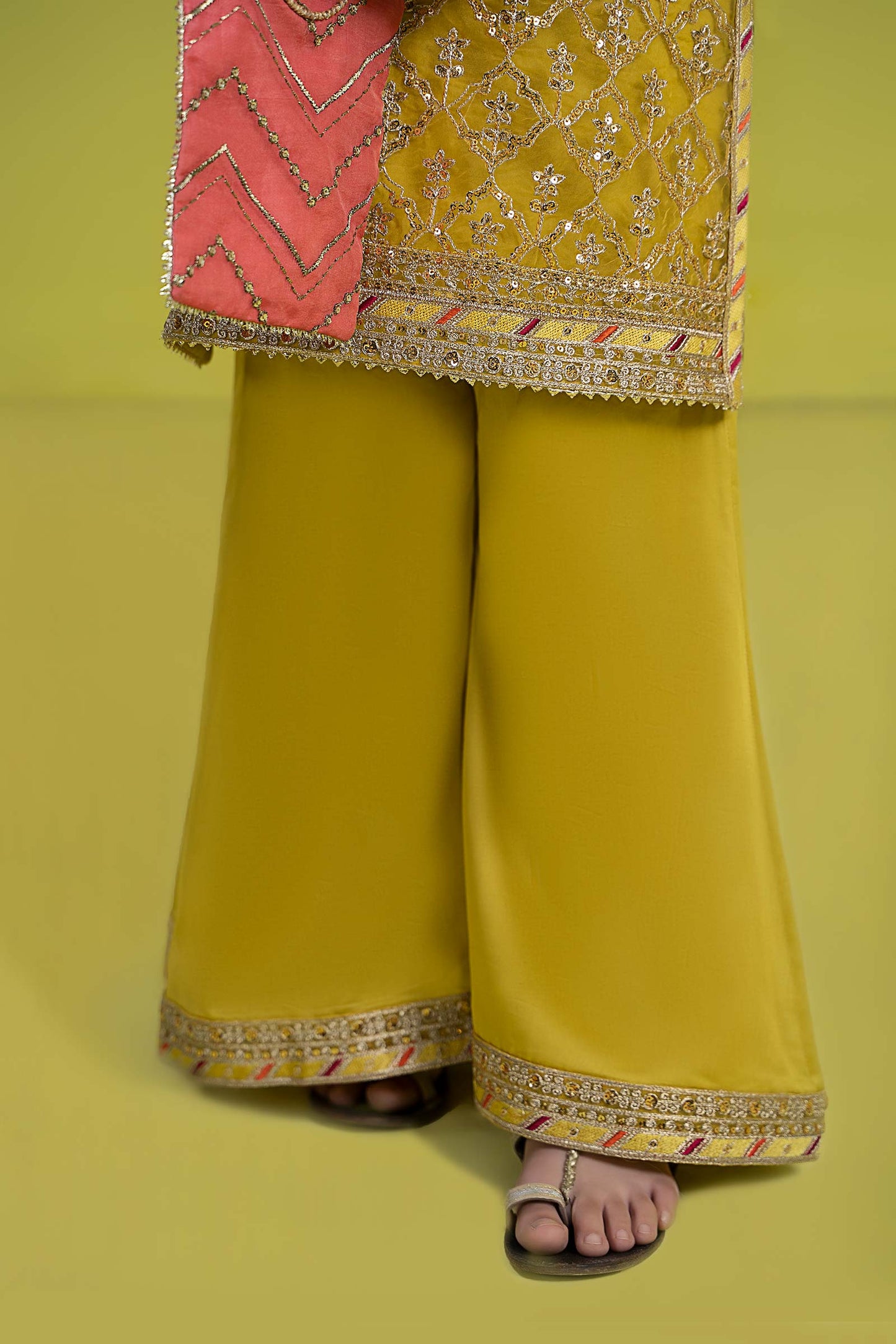 Maria B | 3 Piece Embroidered Organza Suit | MKS-EF24-14 12-Oct Green