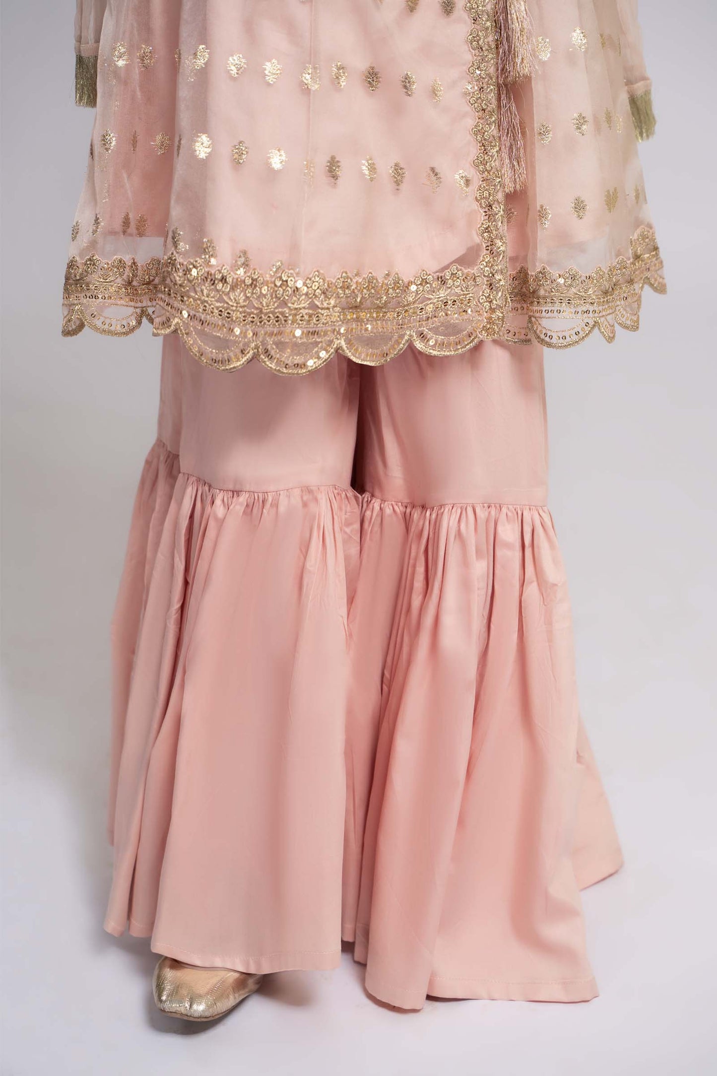 Maria B | 3 Piece Embroidered Organza Suit | MKS-EF24-18 10-Aug Pink