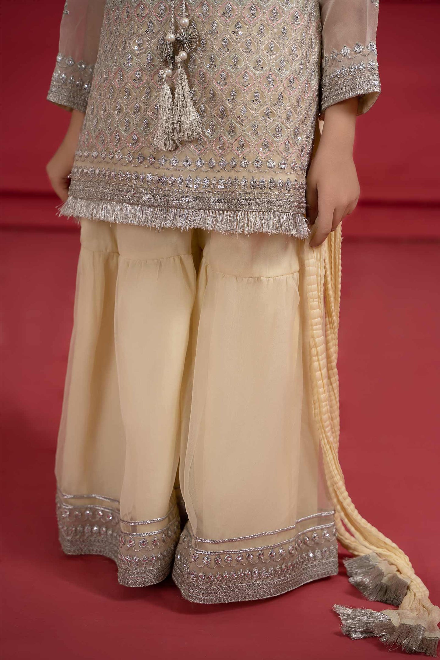 Maria B | Suit Lime Yellow MKS-W23-23 10-Aug Yellow