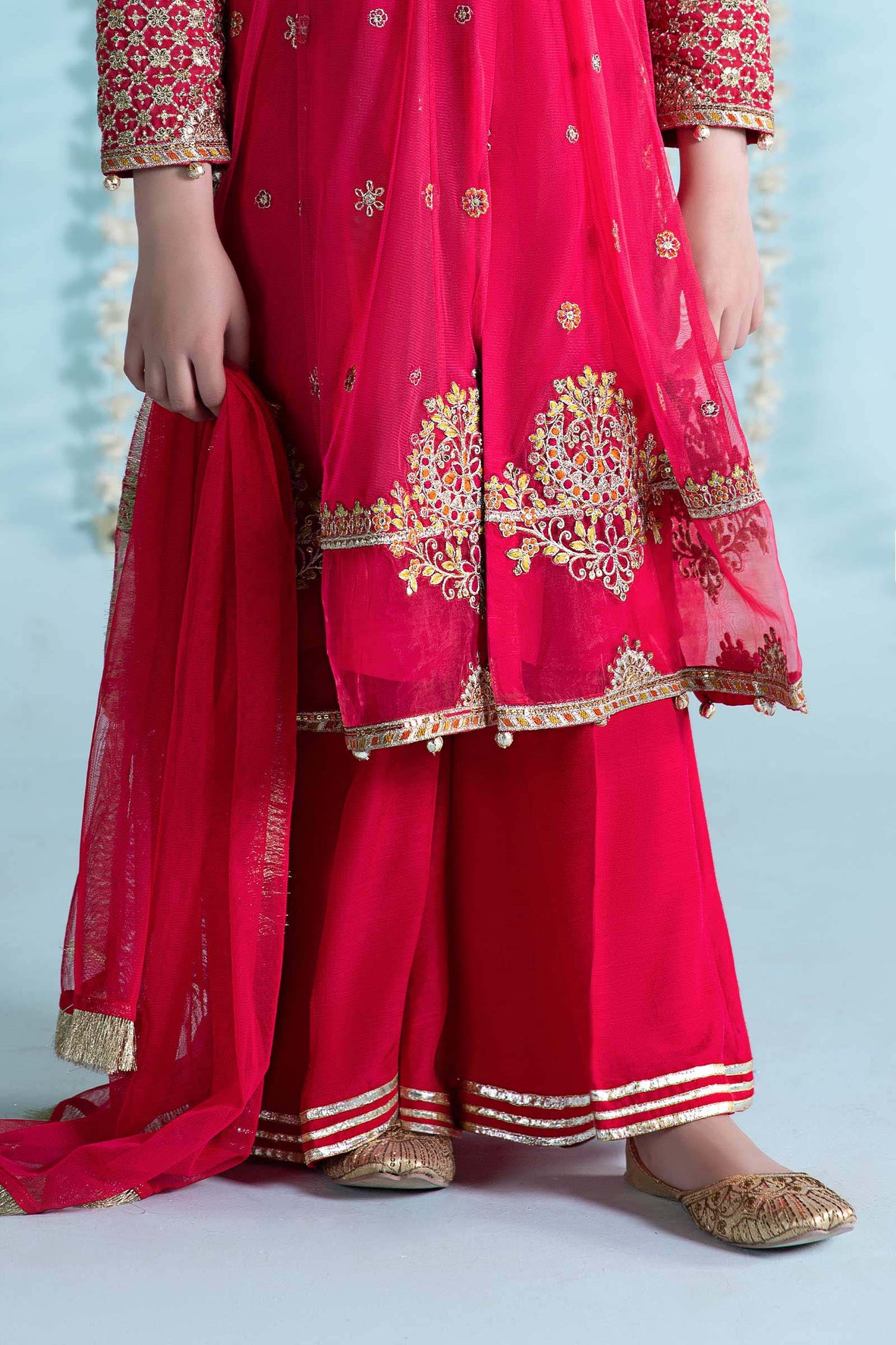 Maria B | 3 Piece Embroidered Net Suit | MKS-EA24-02 10-Aug Pink