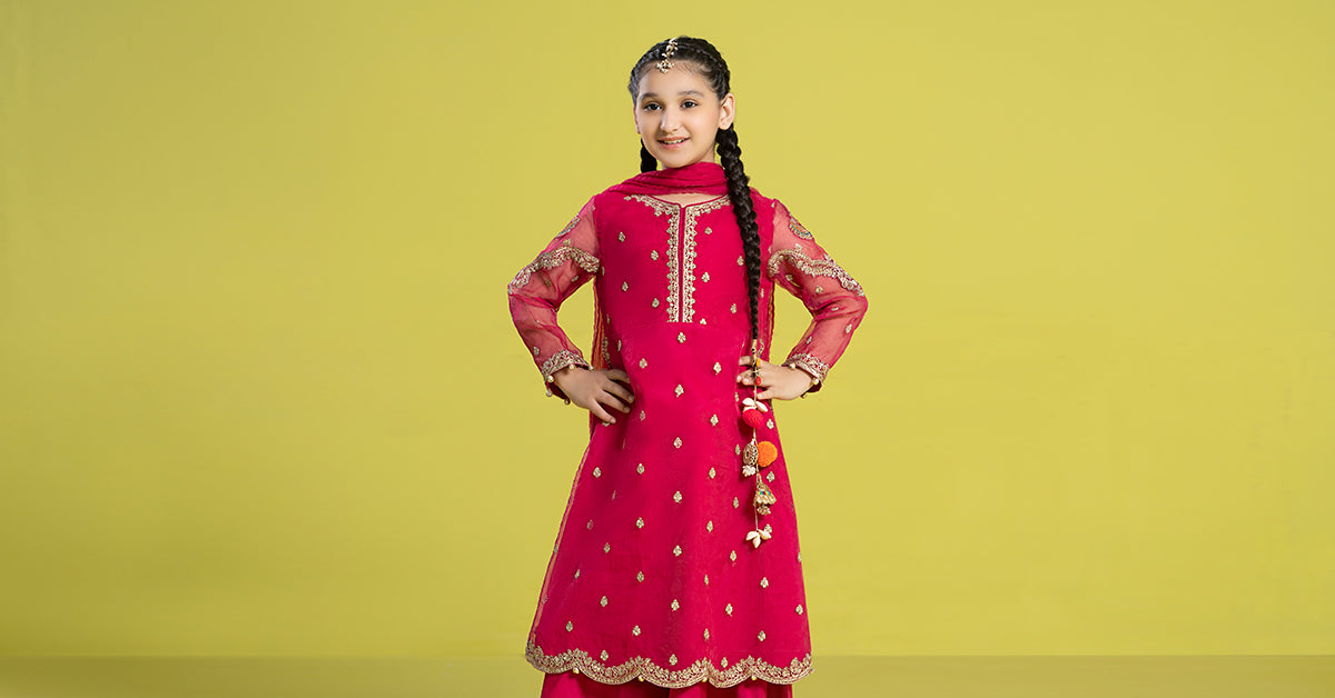 Maria B | 3 Piece Embroidered Organza Suit | MKS-EF24-23