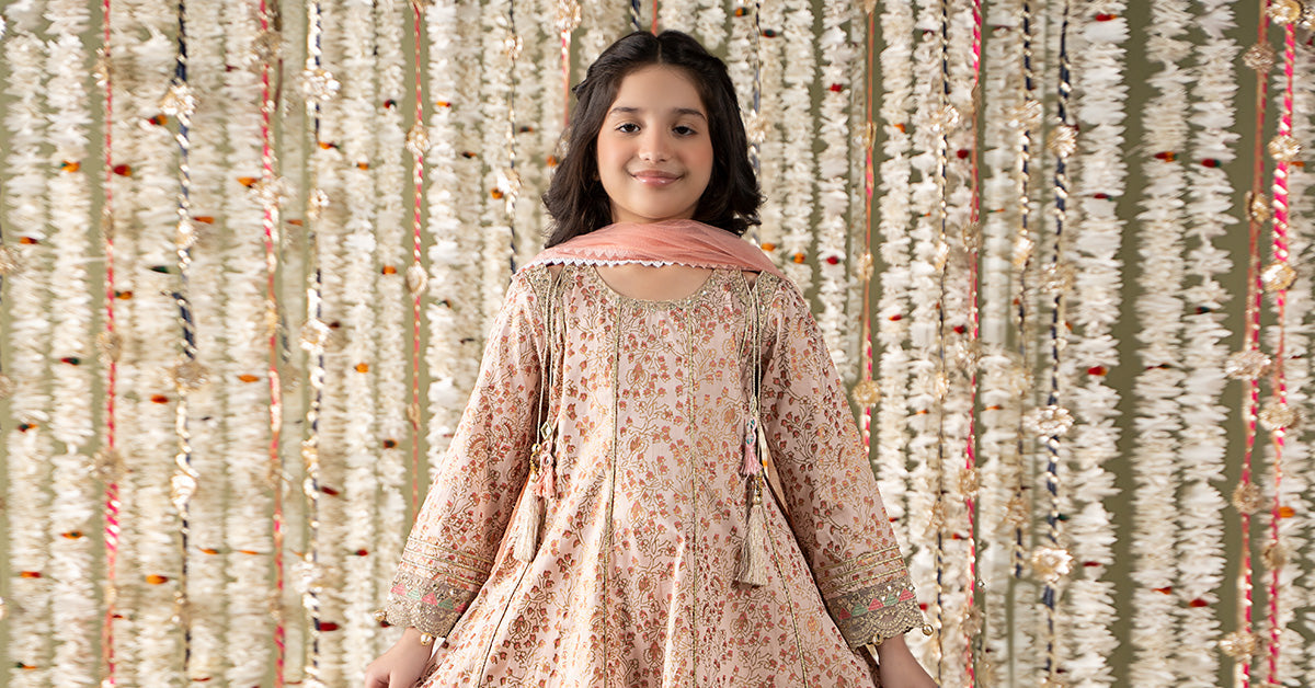 Maria B | 3 Piece Embroidered Cotton Satin Suit | MKS-EF25-08
