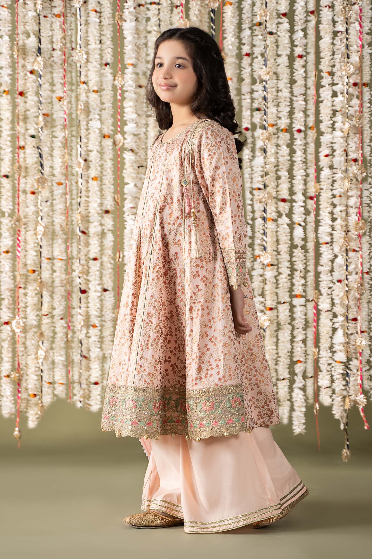Maria B | 3 Piece Embroidered Cotton Satin Suit | MKS-EF25-08 12-Oct Pink