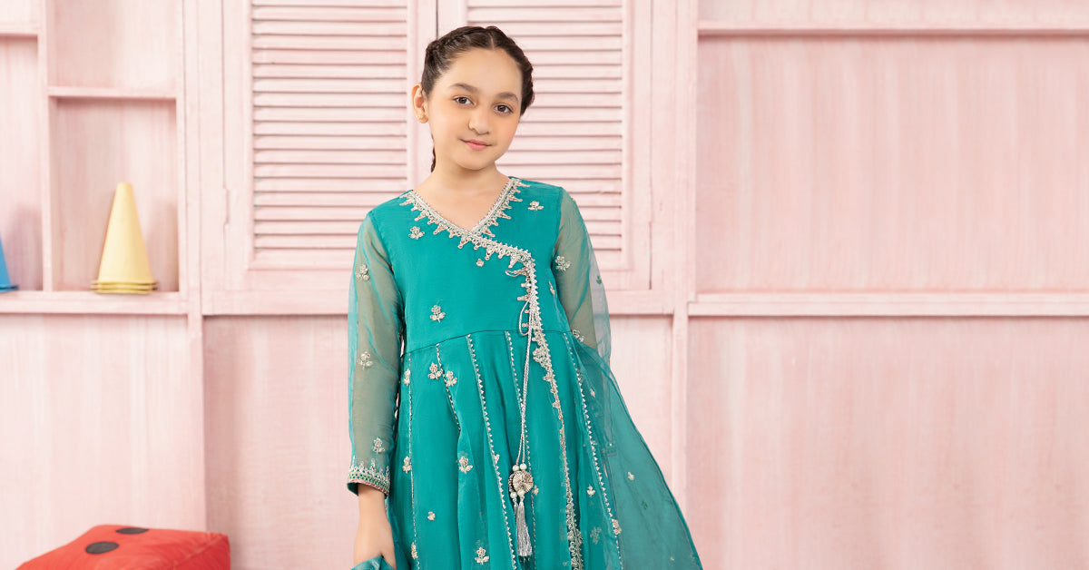 Maria B | 3 Piece Embroidered Organza Suit | MKS-PF24-01