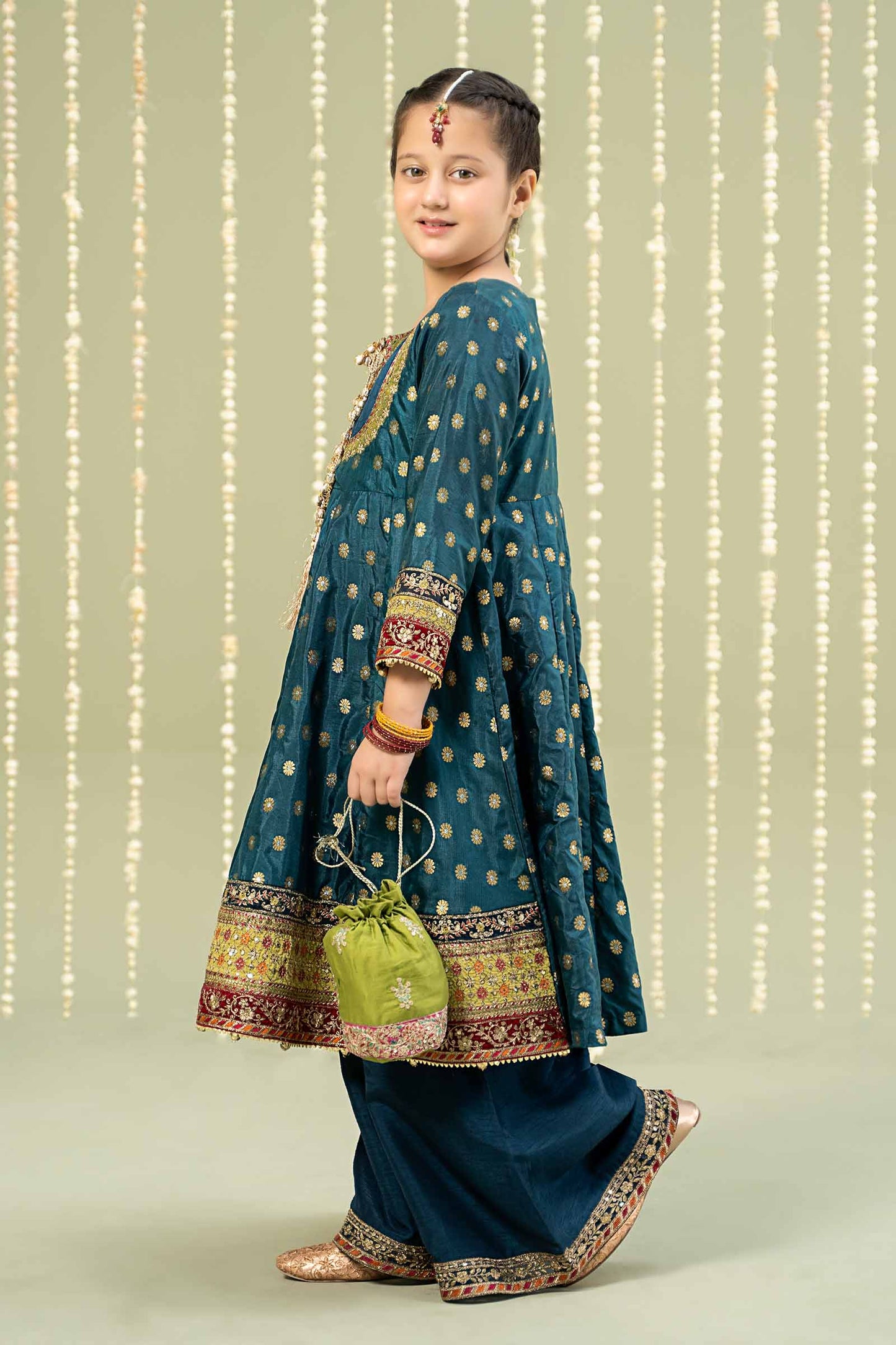 Maria B | 3 Piece Embroidered Jamawar Suit | MKS-W24-22