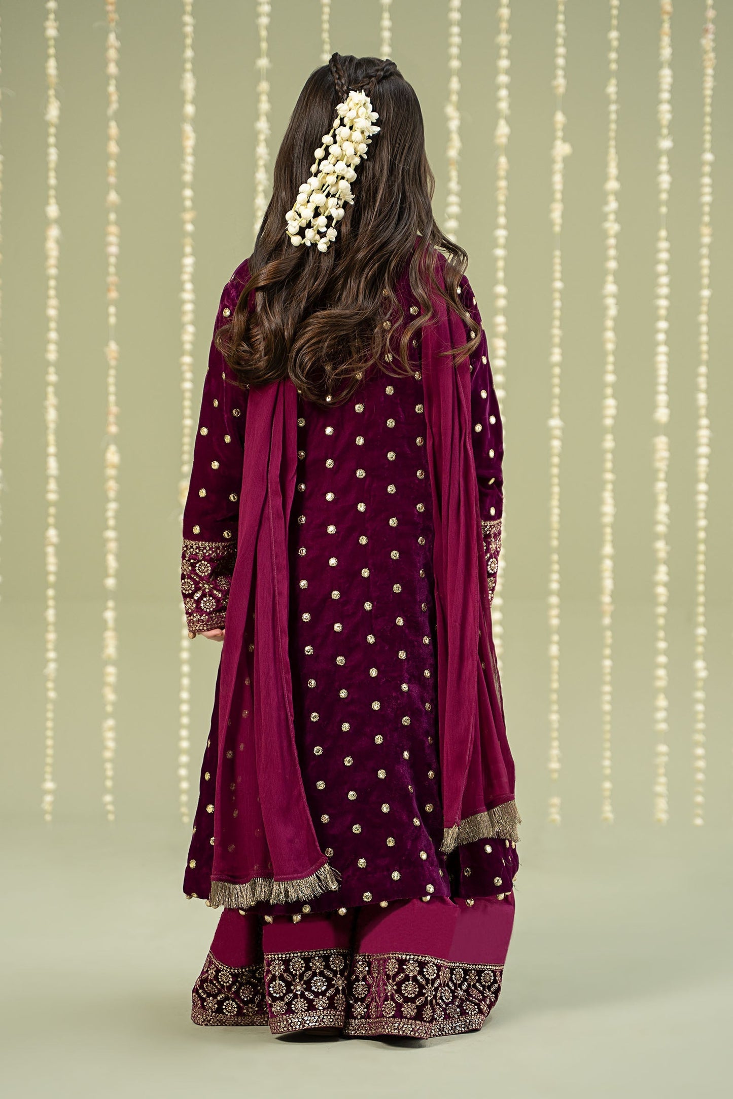 Maria B | 3 Piece Embroidered Velvet Suit | MKS-W24-38