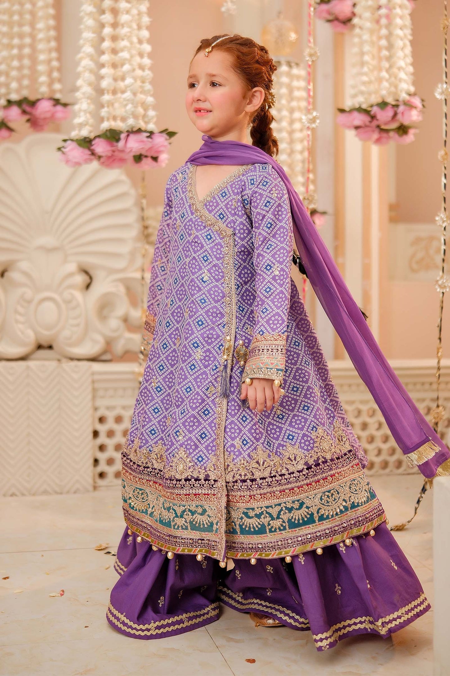 Maria B | 3 Piece Embroidered Raw Silk Suit | MKS-W24-20