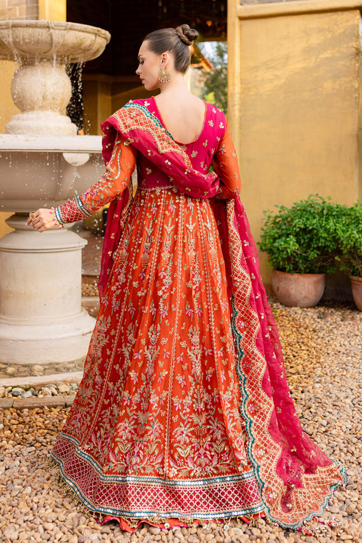 Marjjan | Isabella Formals | MLC-23 S Orange Raw Silk