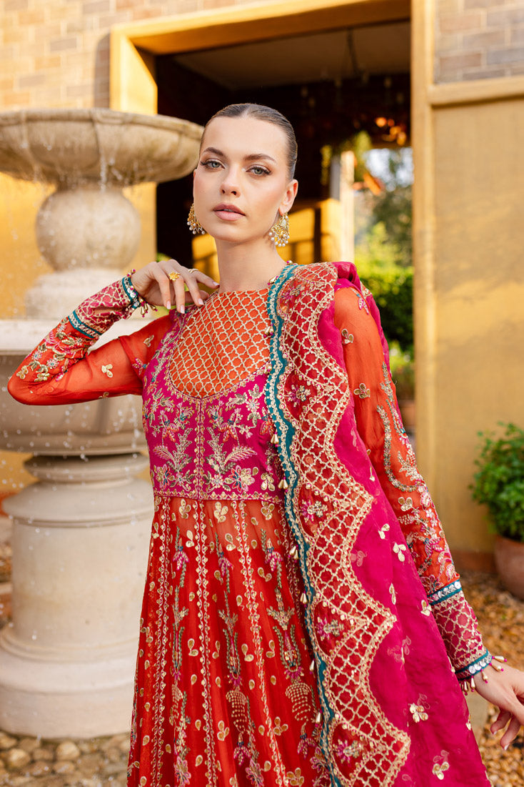 Marjjan | Isabella Formals | MLC-23 Custom Size Orange Raw Silk