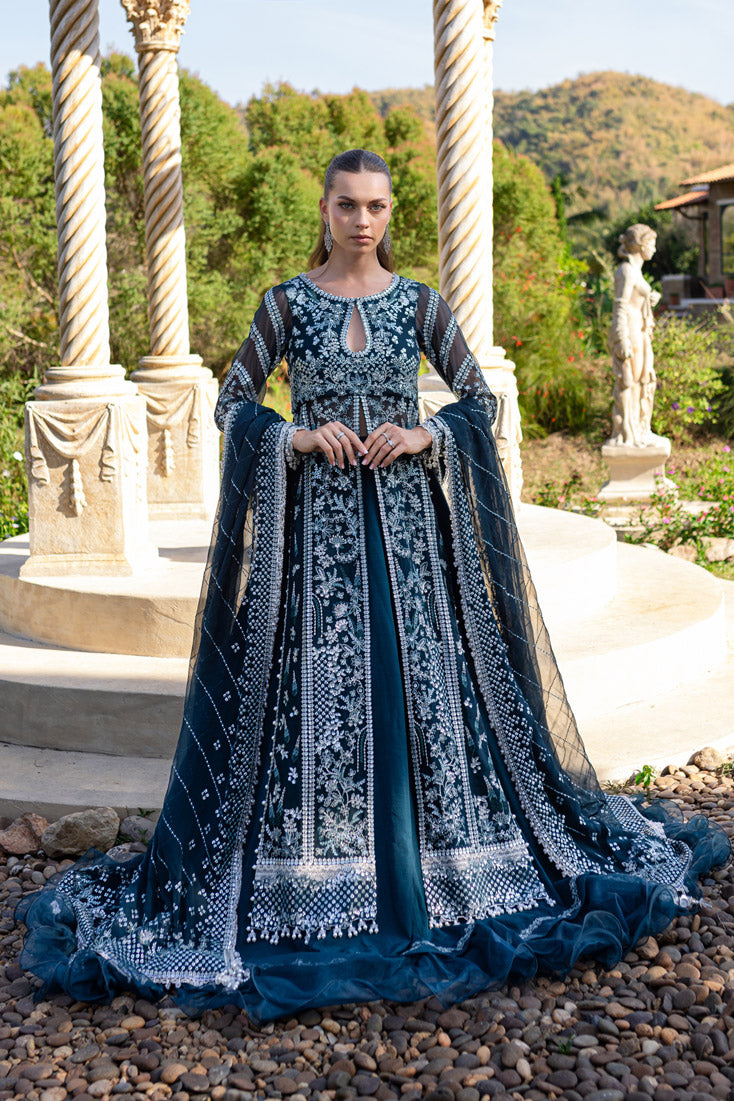 Marjjan | Isabella Formals | MLC-24 XS Teal Blue Crinkle Chiffon