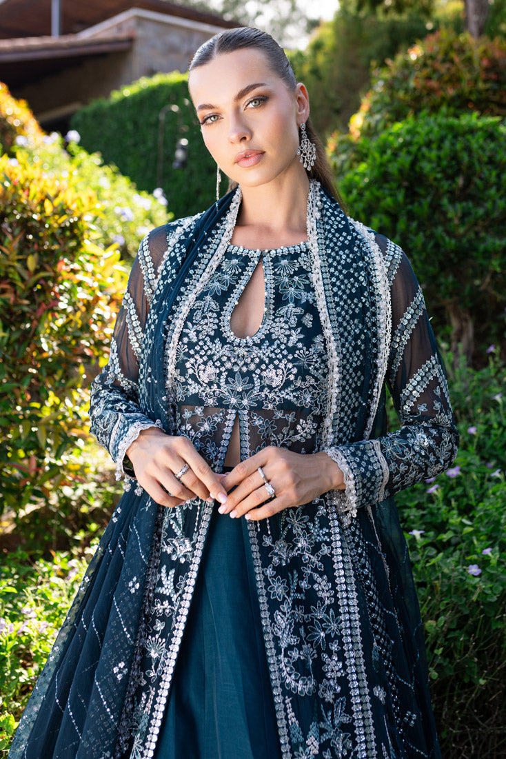 Marjjan | Isabella Formals | MLC-24 XL Teal Blue Crinkle Chiffon