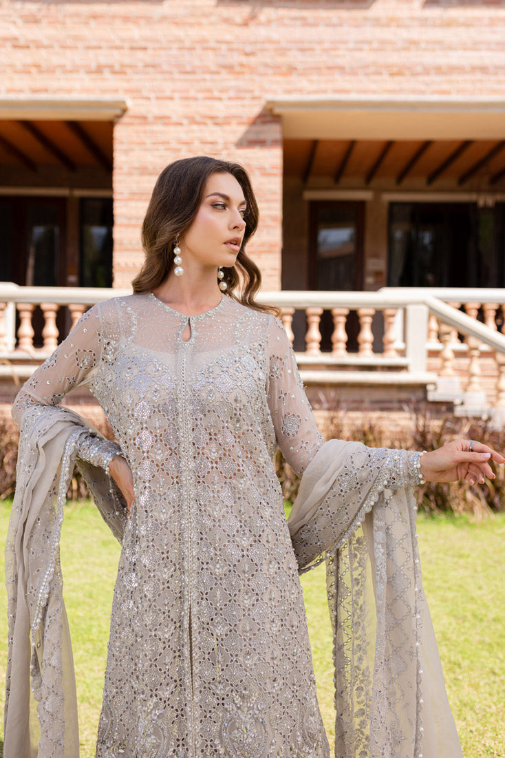 Marjjan | Isabella Formals | MLC-25 L Pale Brown Crinkle Chiffon