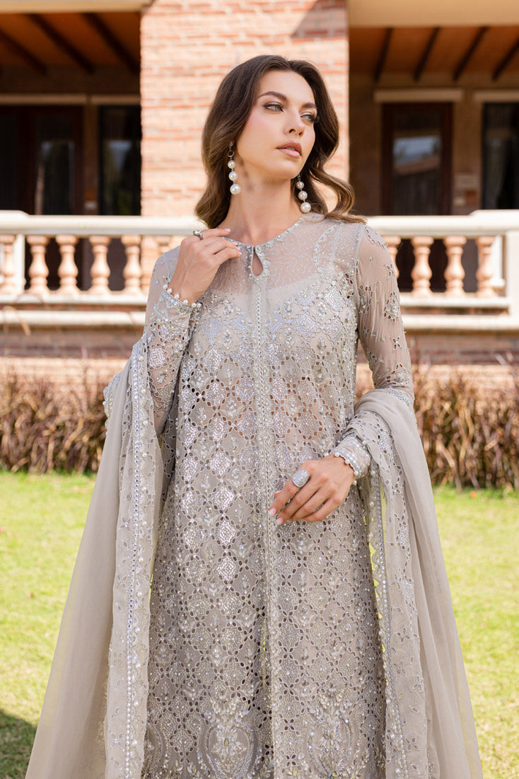 Marjjan | Isabella Formals | MLC-25 S Pale Brown Crinkle Chiffon