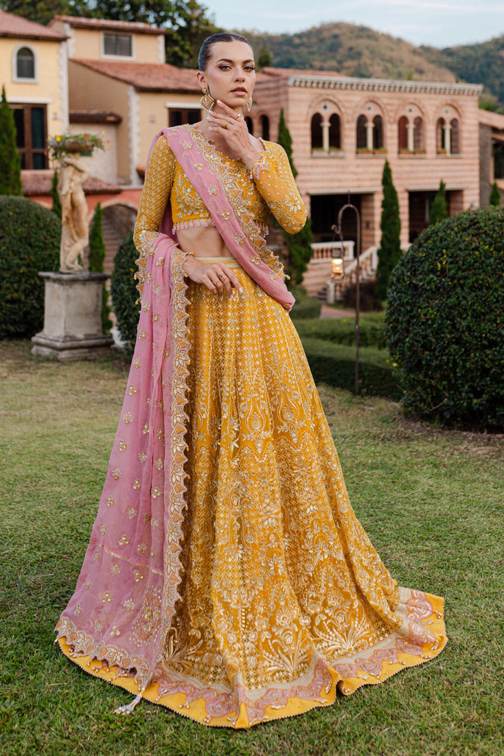 Marjjan | Isabella Formals | MLC-28 L Yellow Crinkle Chiffon