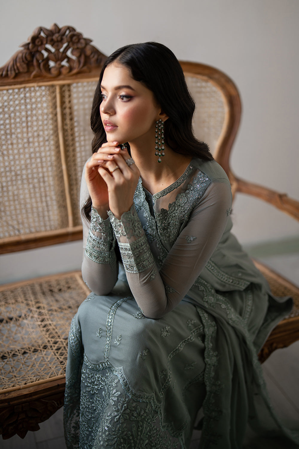Azure | Ensembles | Moss Whisper - Pakistani Designer Dress - by Azure - Type : Ladies Clothes - 100% Original at Saira Sultan