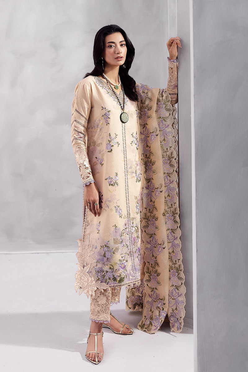 Mushq | La Toscana Casual Pret 25 | Abeera S Light Skin Lawn