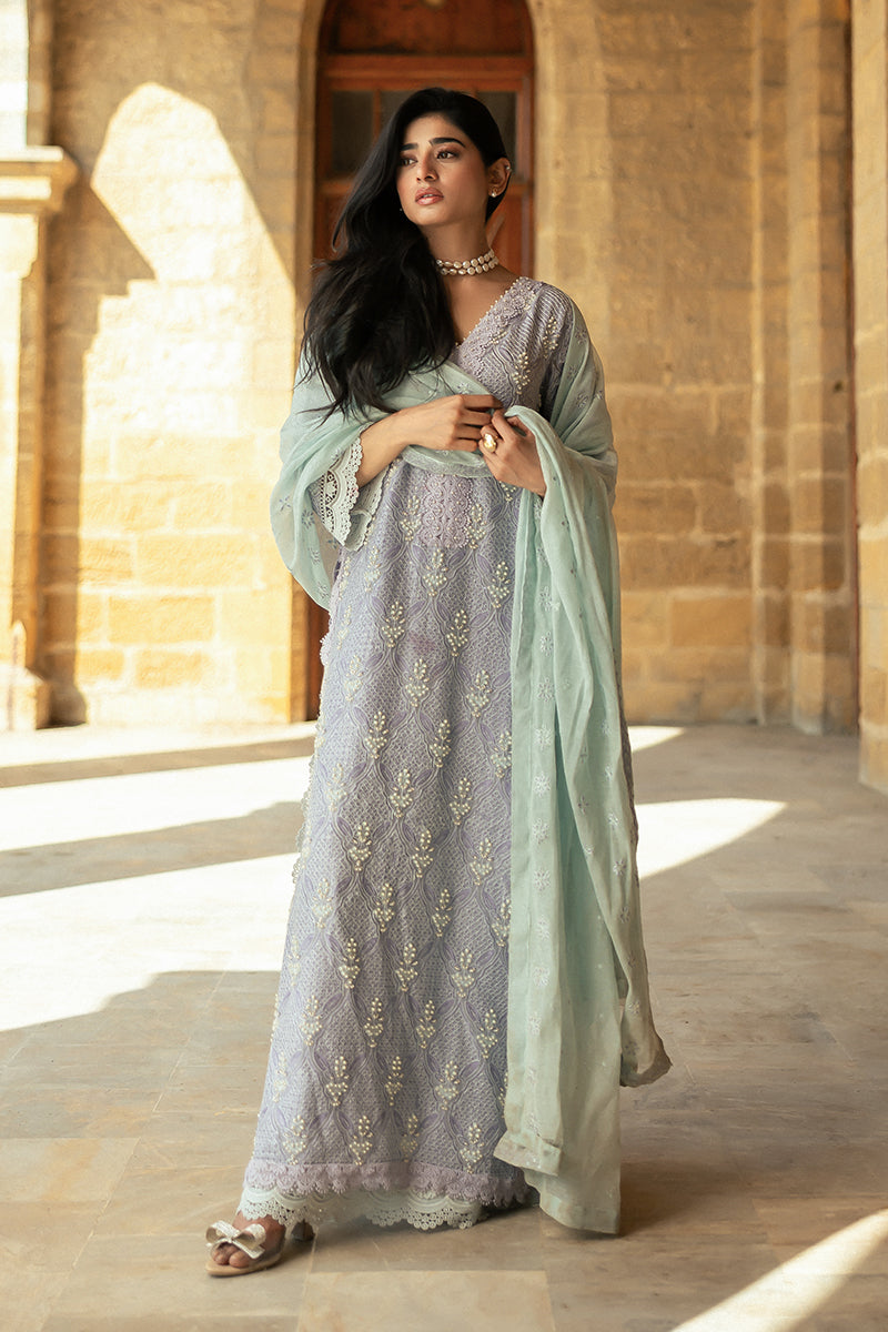 Mushq | Saugaat City of Lights | Mahpara L Light Lavender Cotton Net