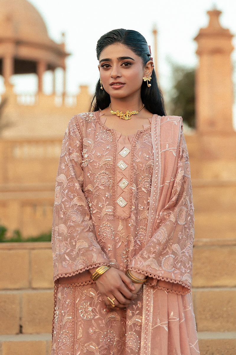 Mushq | Saugaat City of Lights | Rabia XL Tea Pink Cotton Net