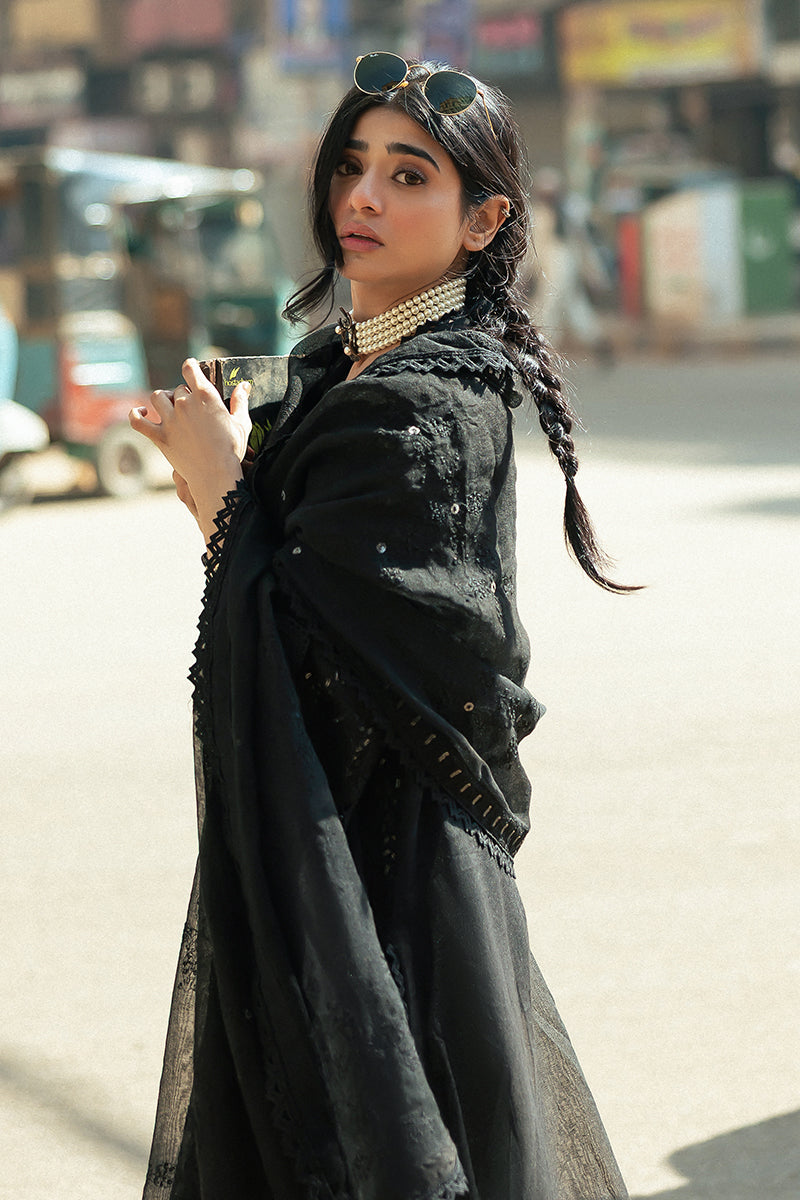 Mushq | Saugaat City of Lights | Rija L Black Cotton Net