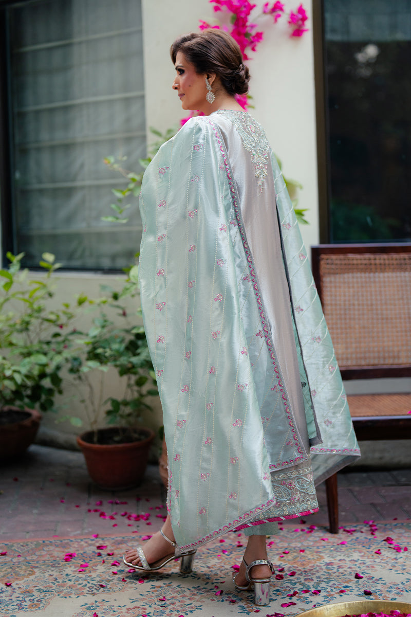 Mushq | Sunehri Resham Edit | RESHAM S Silver Satin Zari