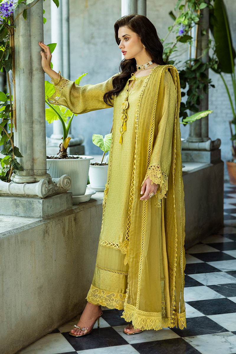 Mushq | Euphoria Eid Pret | Jules XL Olive Jacquard