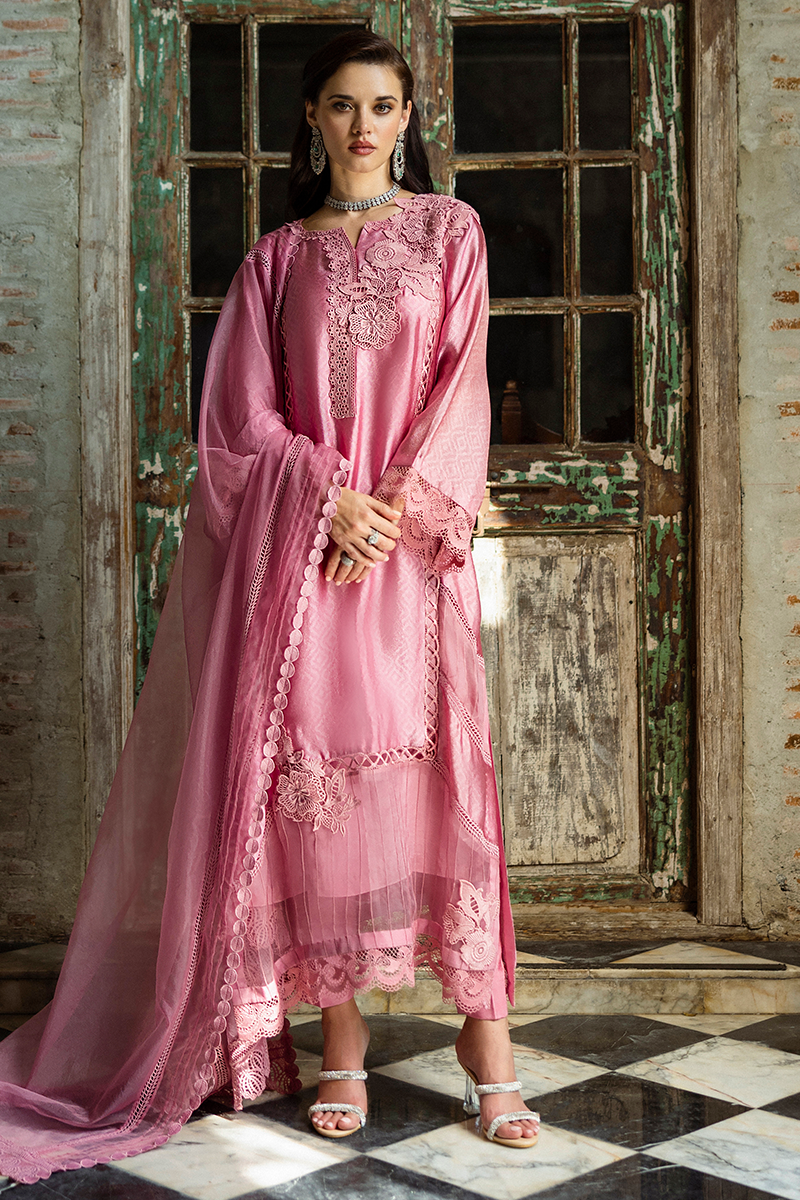 Mushq | Euphoria Eid Pret | Nate L Soft Pink Jacquard