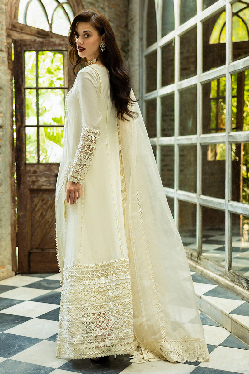 Mushq | Euphoria Eid Pret | Quinn S White Pure Spench Silk