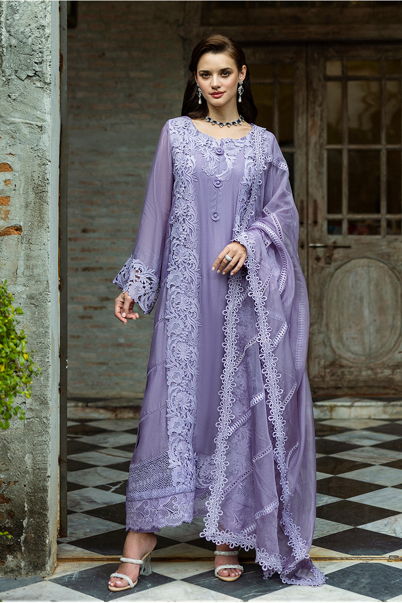 Mushq | Euphoria Eid Pret | Marienne XS Lavender Pure Spench Silk
