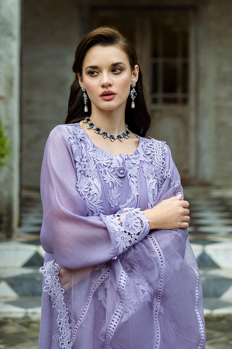 Mushq | Euphoria Eid Pret | Marienne M Lavender Pure Spench Silk