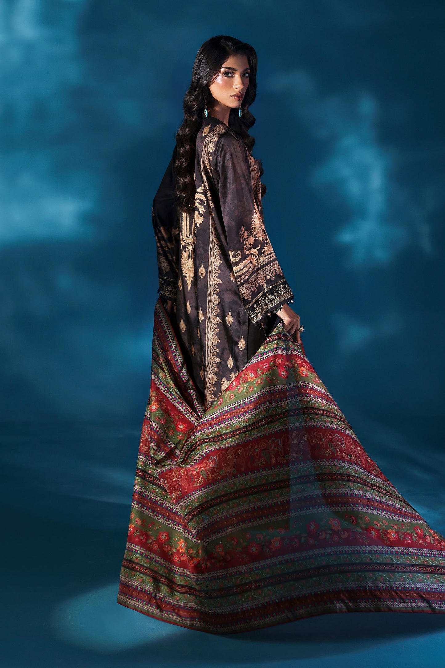 Maria B | Pre fall Dresses | MPS-W25-02 K - Pakistani Designer Dress - by Maria B - Type : Ladies Clothes - 100% Original at Saira Sultan