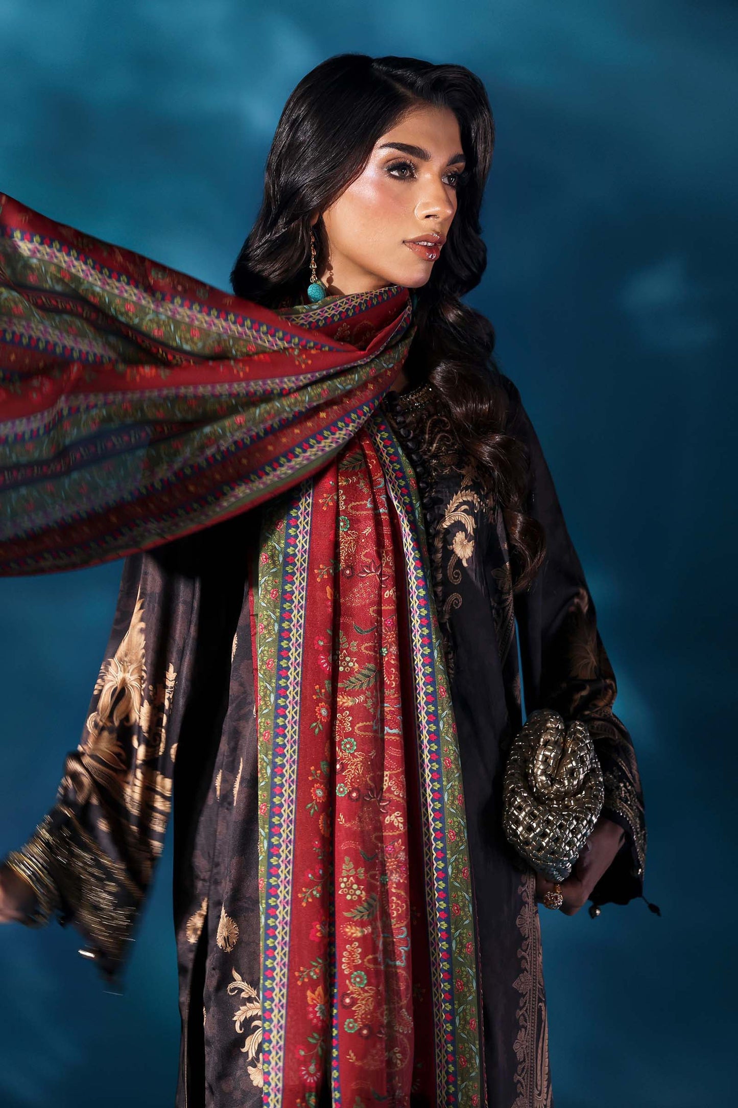 Maria B | Pre fall Dresses | MPS-W25-02 K - Pakistani Designer Dress - by Maria B - Type : Ladies Clothes - 100% Original at Saira Sultan