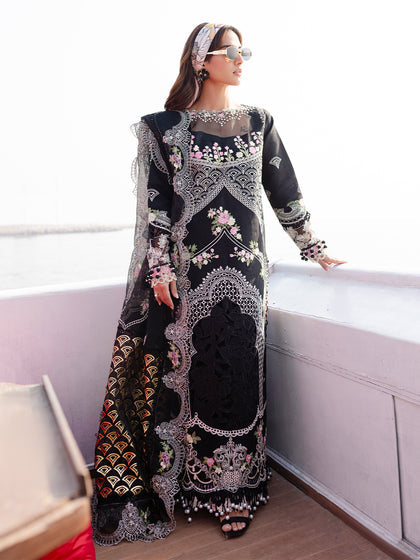 Parishay | Monaco Luxury Lawn 25 | MS-01 XS Black Lawn