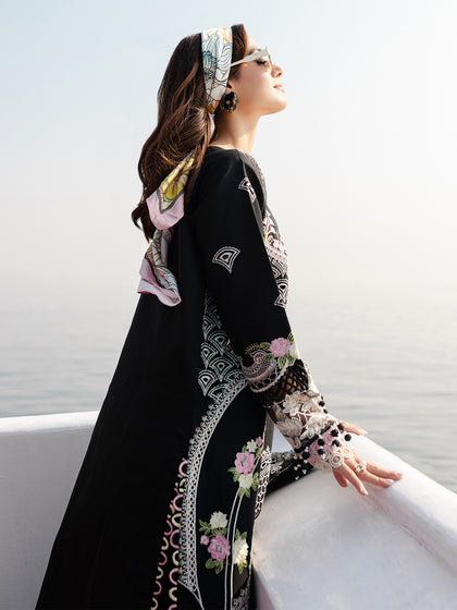 Parishay | Monaco Luxury Lawn 25 | MS-01 L Black Lawn