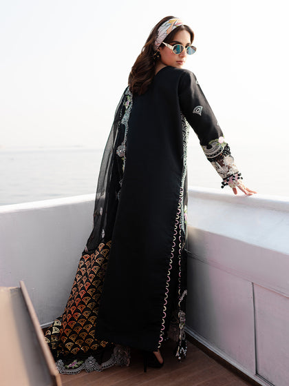 Parishay | Monaco Luxury Lawn 25 | MS-01 S Black Lawn