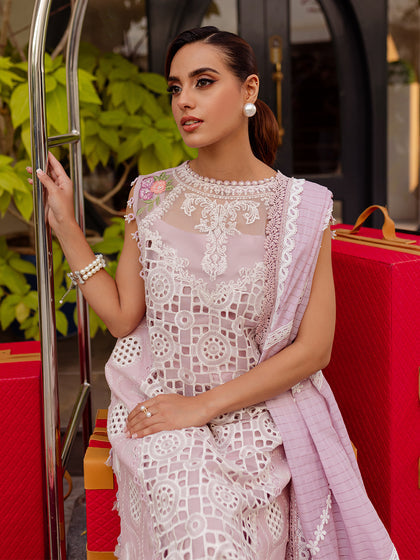 Parishay | Monaco Luxury Lawn 25 | MS-07 XL Soft Lilac Lawn