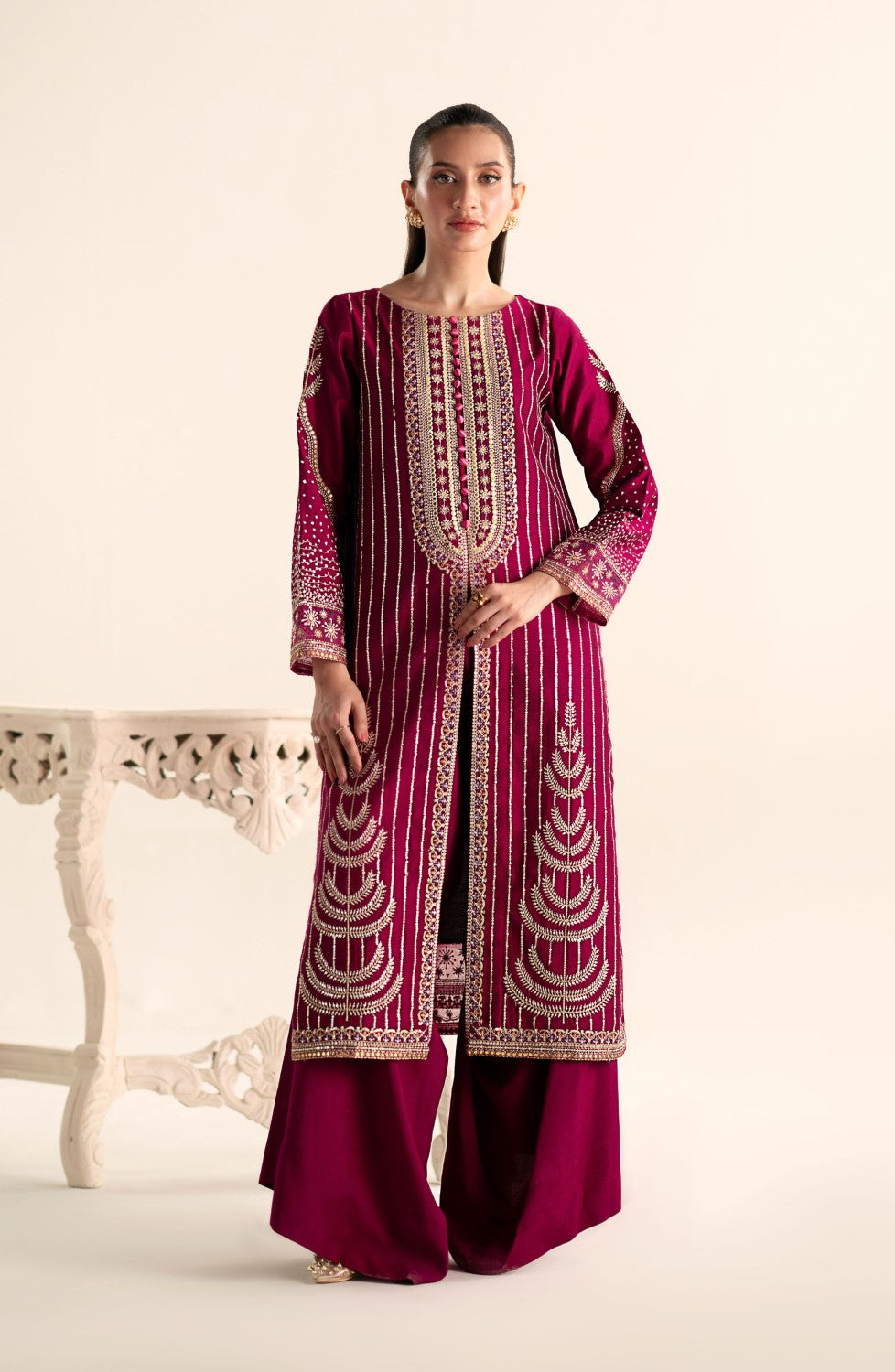 Maryum N Maria | Lagom Ready to Wear | VIOLET - MS-24214 - Pakistani Designer Dress - by Maryum N Maria | Type: Ladies Clothes - 100% Original at Saira Sultan