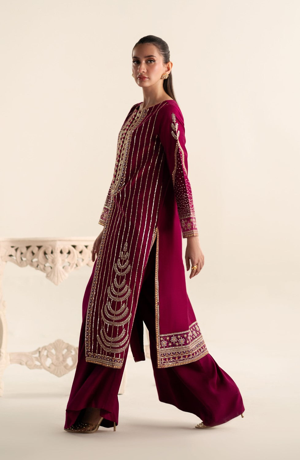 Maryum N Maria | Lagom Ready to Wear | VIOLET - MS-24214 - Pakistani Designer Dress - by Maryum N Maria | Type: Ladies Clothes - 100% Original at Saira Sultan