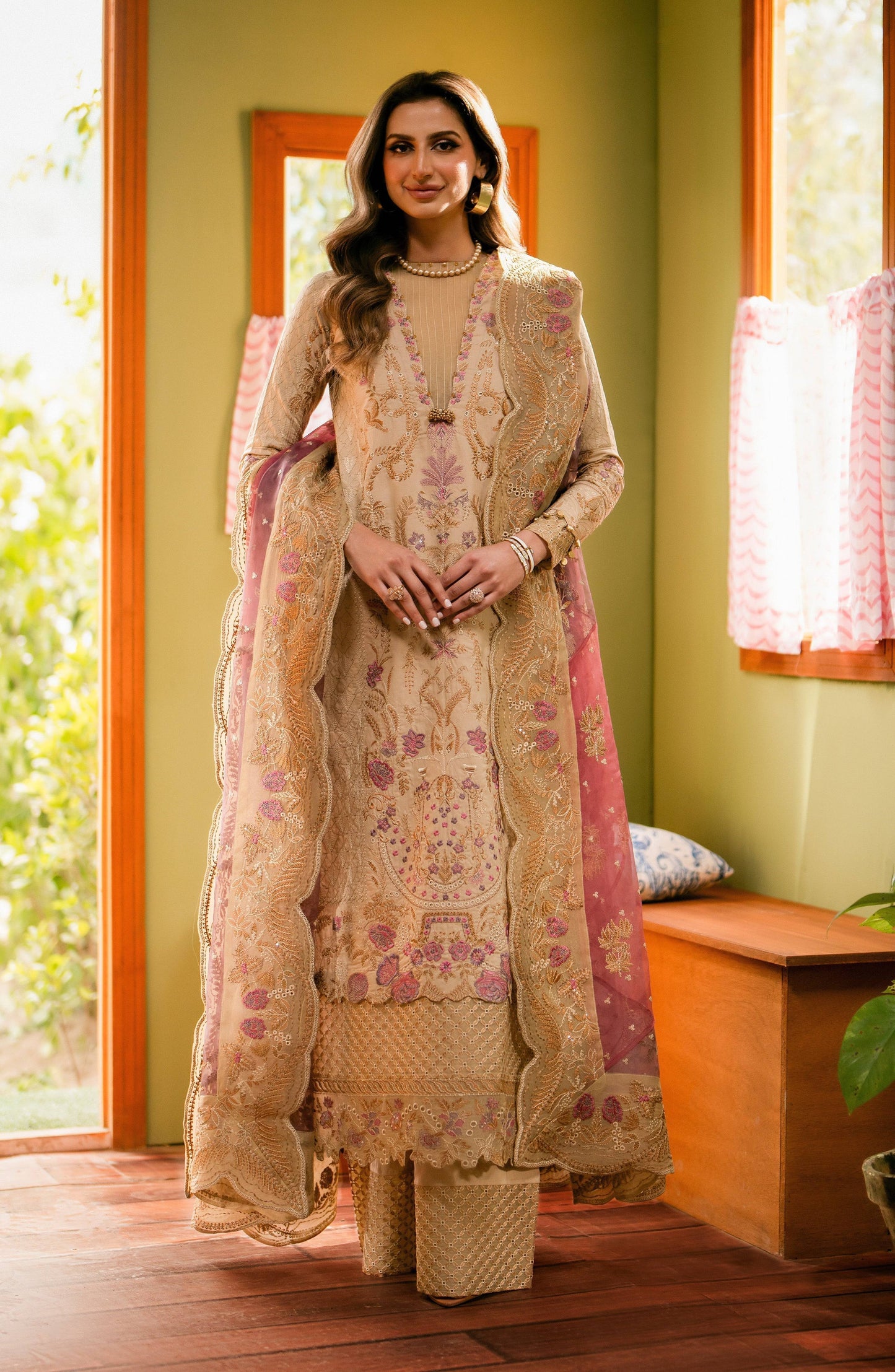 Maryum N Maria | Luxury Lawn 24 | Kissa - Pakistani Designer Dress - by Maryum N Maria | Type: Luxury - 100% Original at Saira Sultan