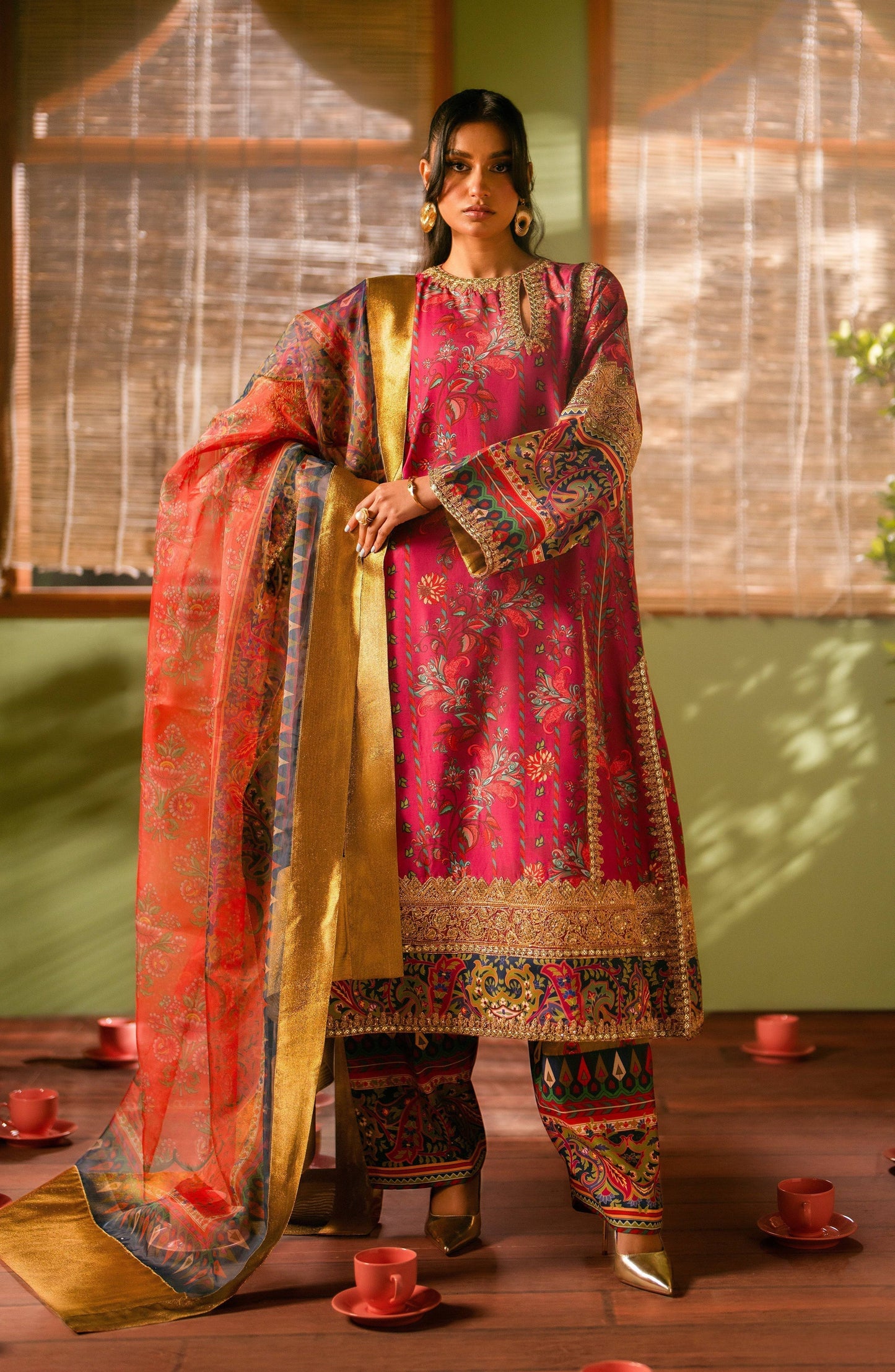 Maryum N Maria | Luxury Lawn 24 | Tefnut - Pakistani Designer Dress - by Maryum N Maria | Type: Luxury - 100% Original at Saira Sultan