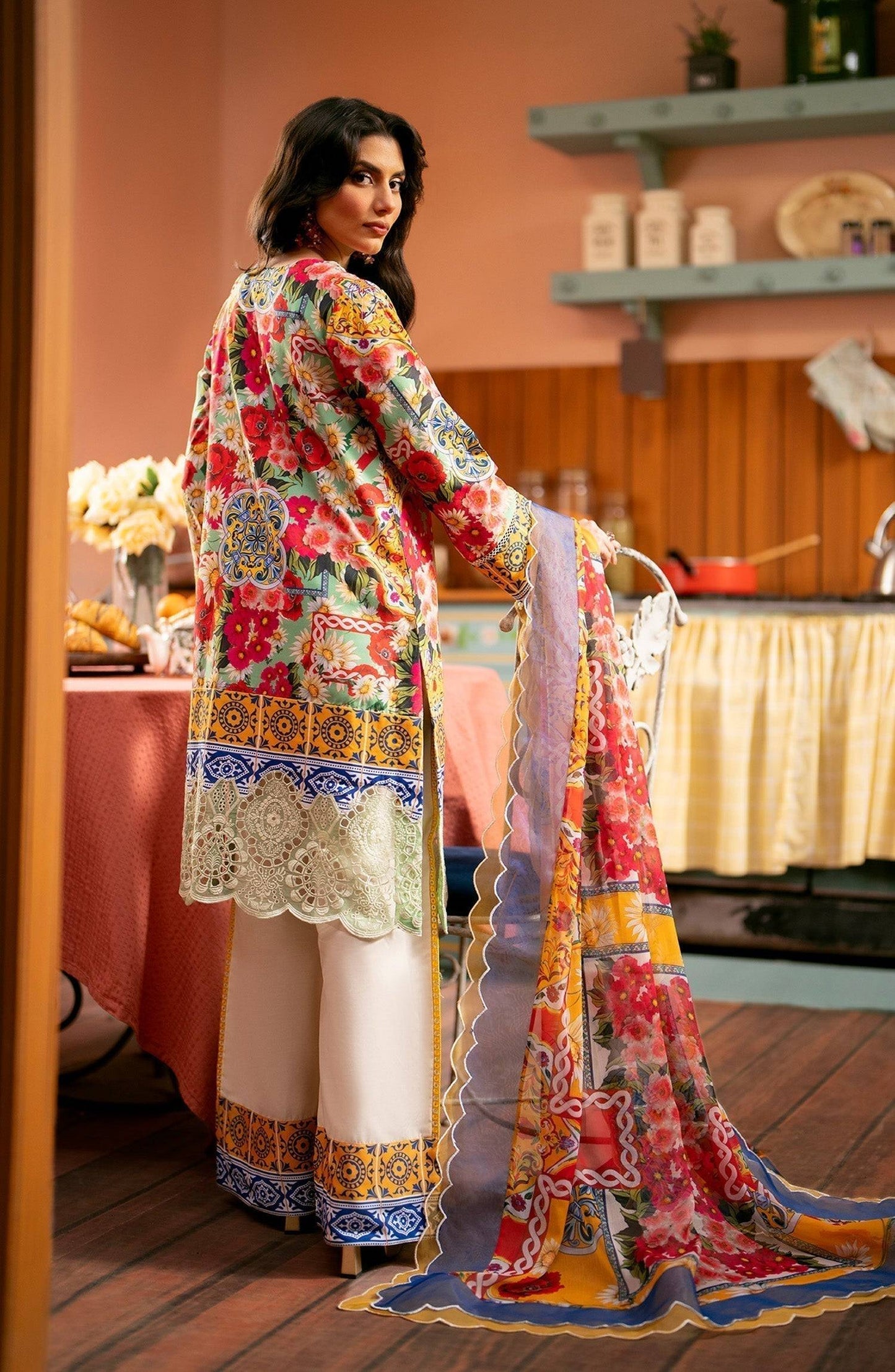 Maryum N Maria | Luxury Lawn 24 | Ana - Pakistani Designer Dress - by Maryum N Maria | Type: Luxury - 100% Original at Saira Sultan
